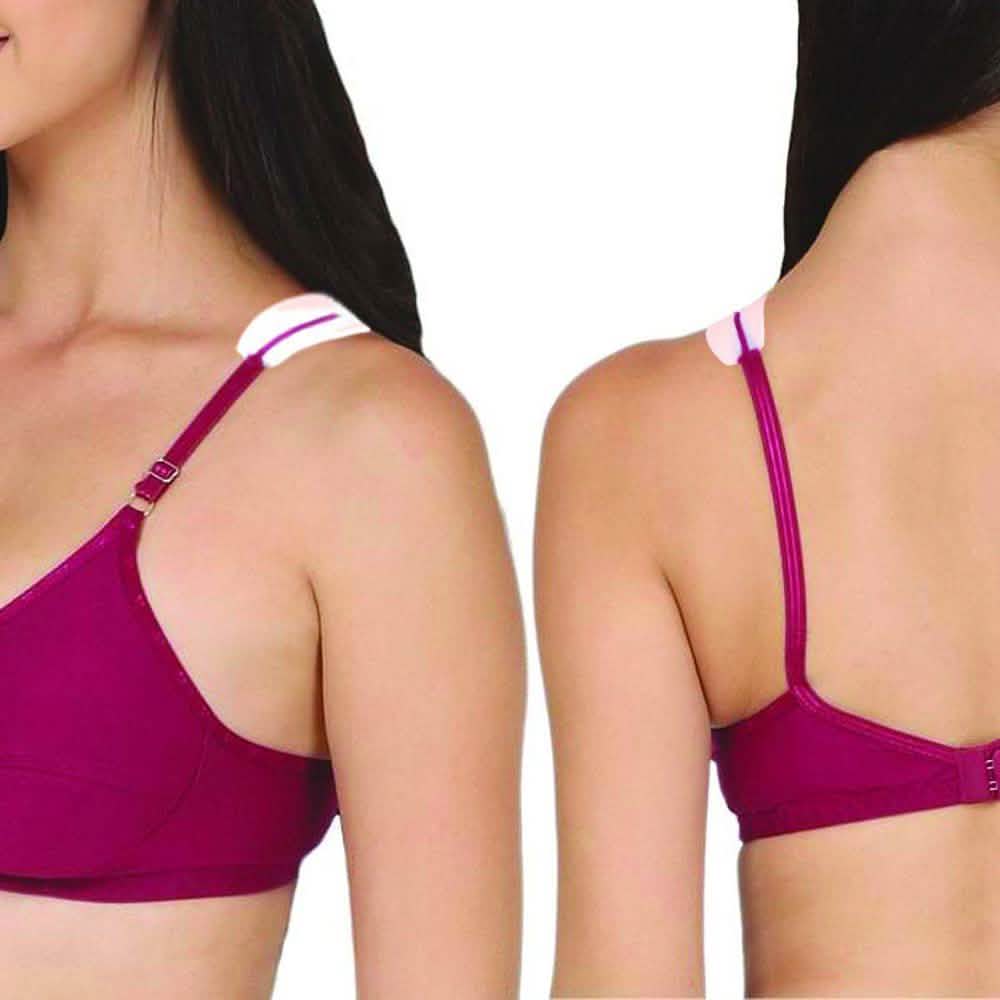 Lot de 2 : Coussins en silicone pour bretelles de soutien-gorge