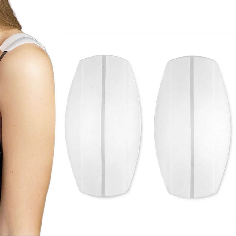 Lot de 2 : Coussins en silicone pour bretelles de soutien-gorge