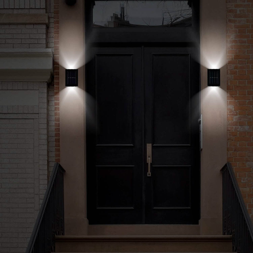 Lot de 2 : Lampes solaires d'extérieur pour terrasse