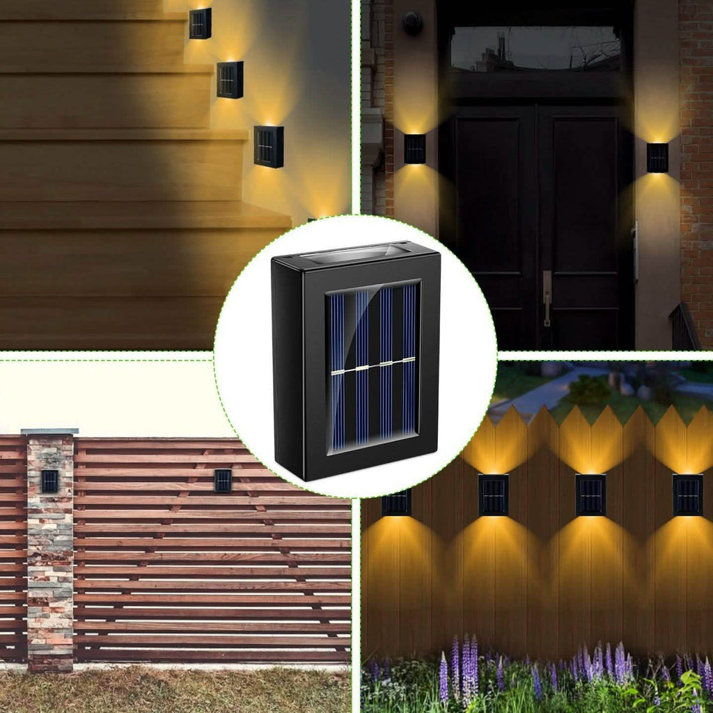Lot de 2 : Lampes solaires d'extérieur pour terrasse