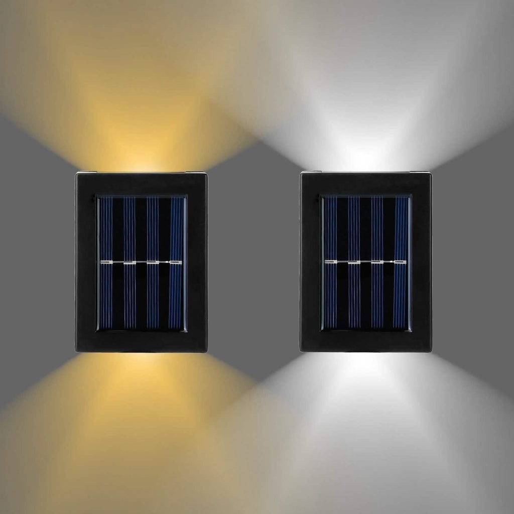 Lot de 2 : Lampes solaires d'extérieur pour terrasse