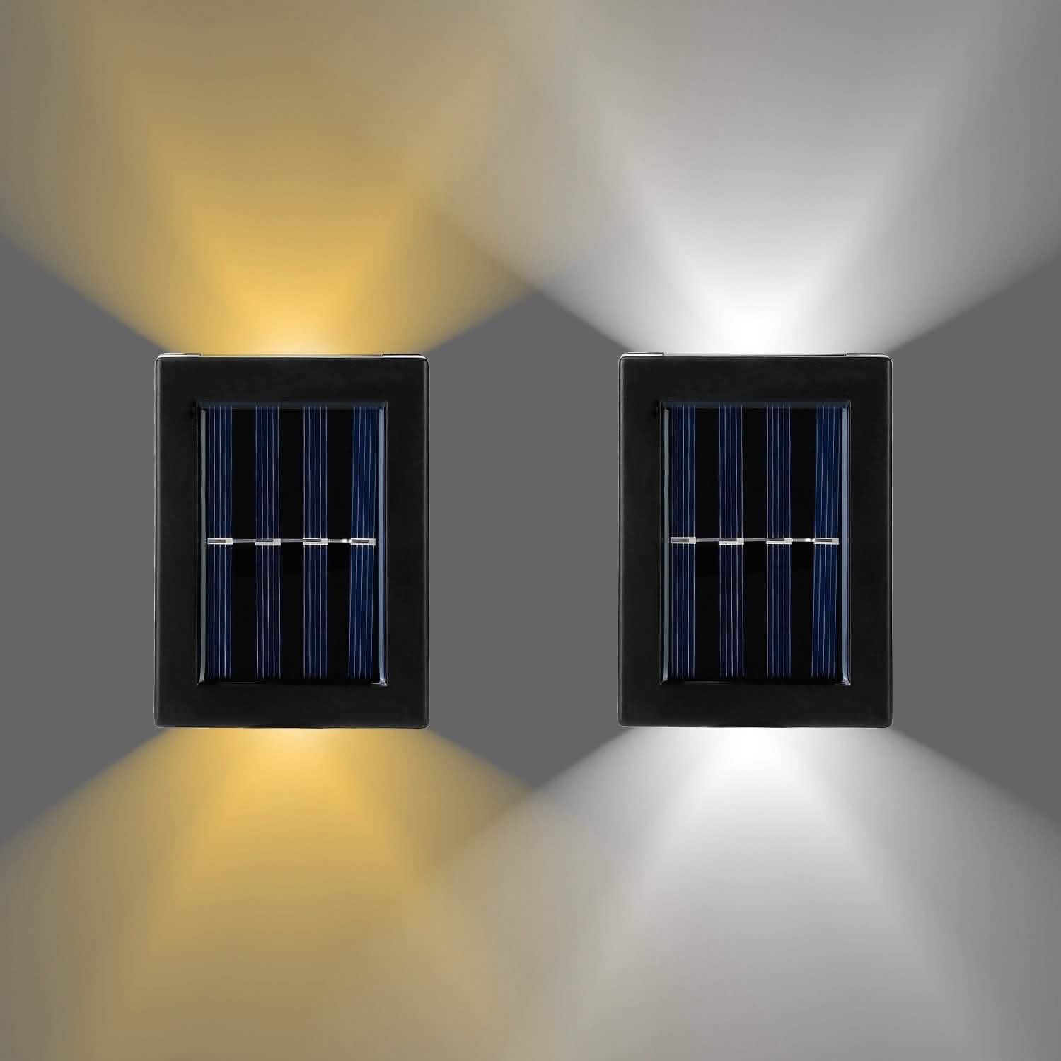 Lot de 2 : Lampes solaires d'extérieur pour terrasse