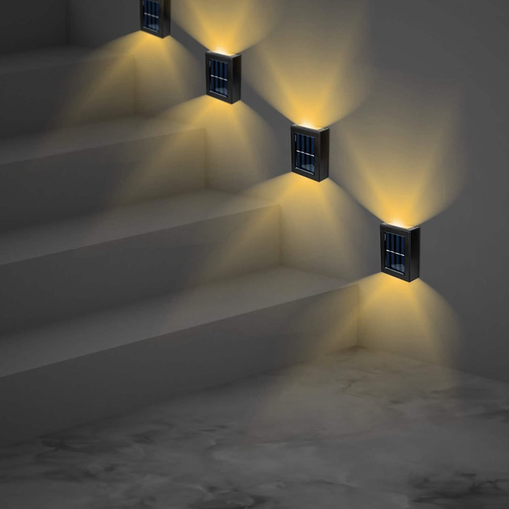 Lot de 2 : Lampes solaires d'extérieur pour terrasse