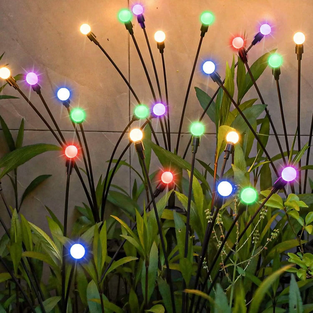 Lot de 2 : Lampes solaires décoratives oscillantes pour allée, modèle Luciole