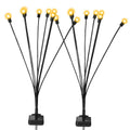 Lot de 2 : Lampes solaires décoratives oscillantes pour allée, modèle Luciole
