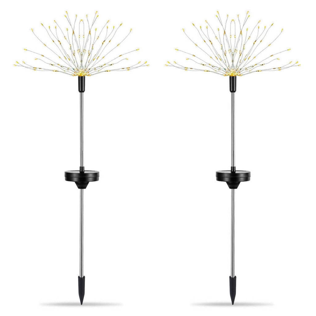 Lot de 2 : Lampes de jardin Starburst solaires