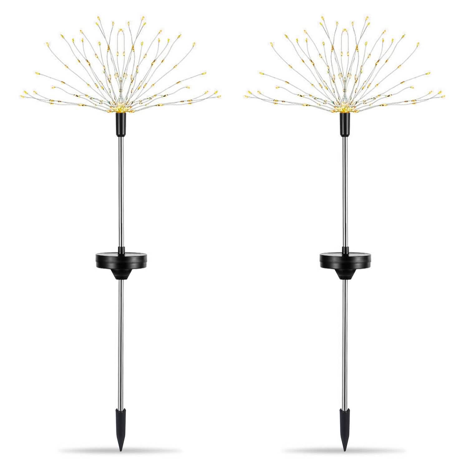Lot de 2 : Lampes de jardin Starburst solaires