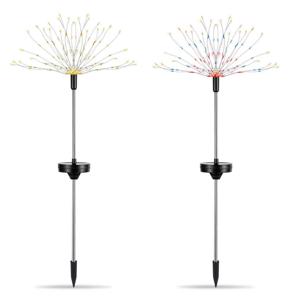 Lot de 2 : Lampes de jardin Starburst solaires