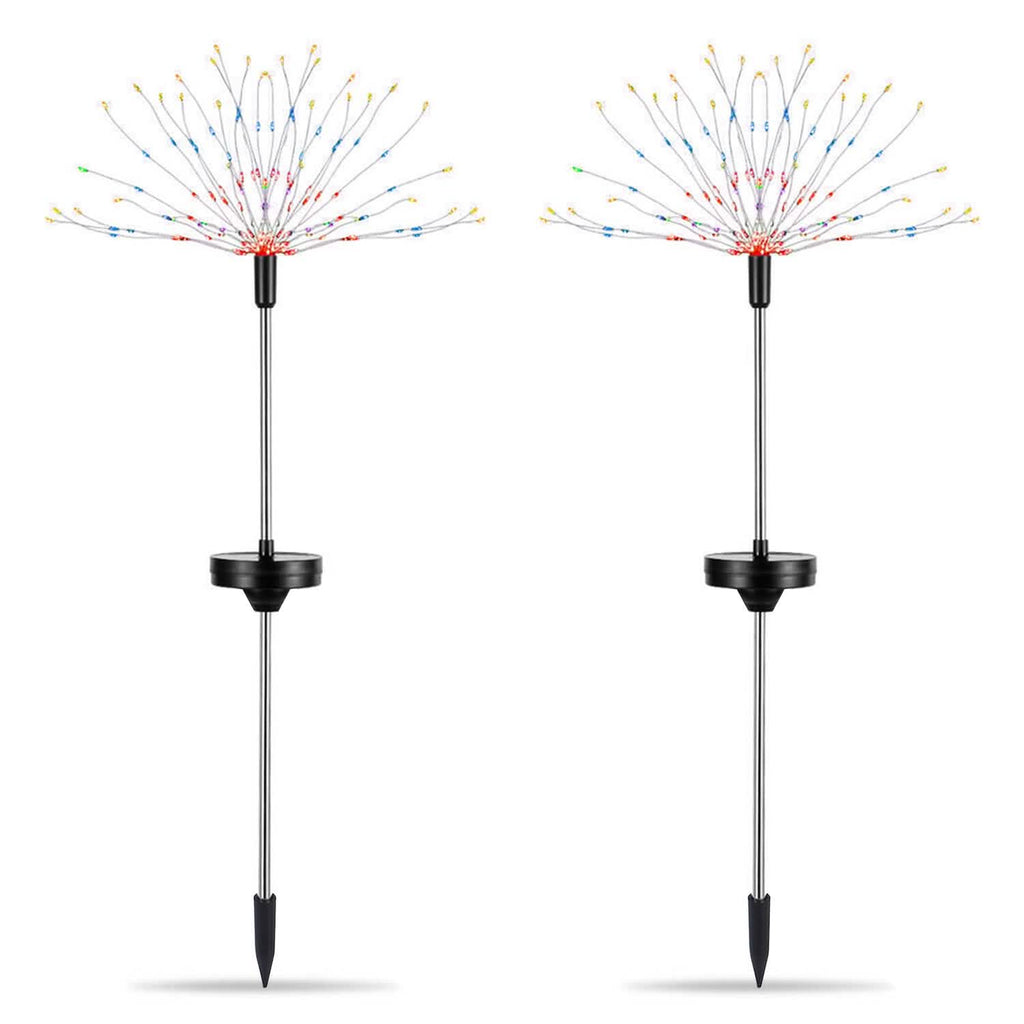 Lot de 2 : Lampes de jardin Starburst solaires