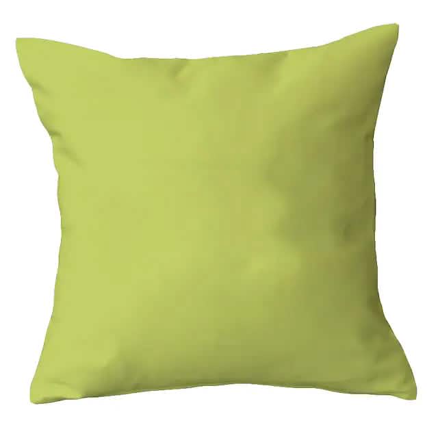Lot de 2 : Taies d'oreiller unies carrées simples