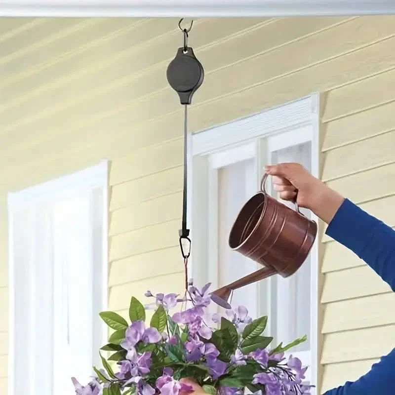Lot de 2 : Crochets de levage télescopiques pour pots de jardin