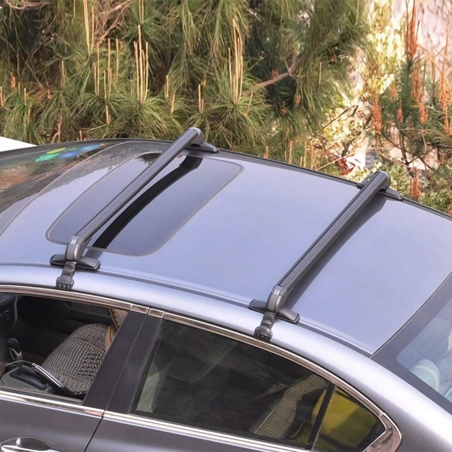 Ensemble de 2 barres de toit universelles de 110 cm/43 pouces pour voiture