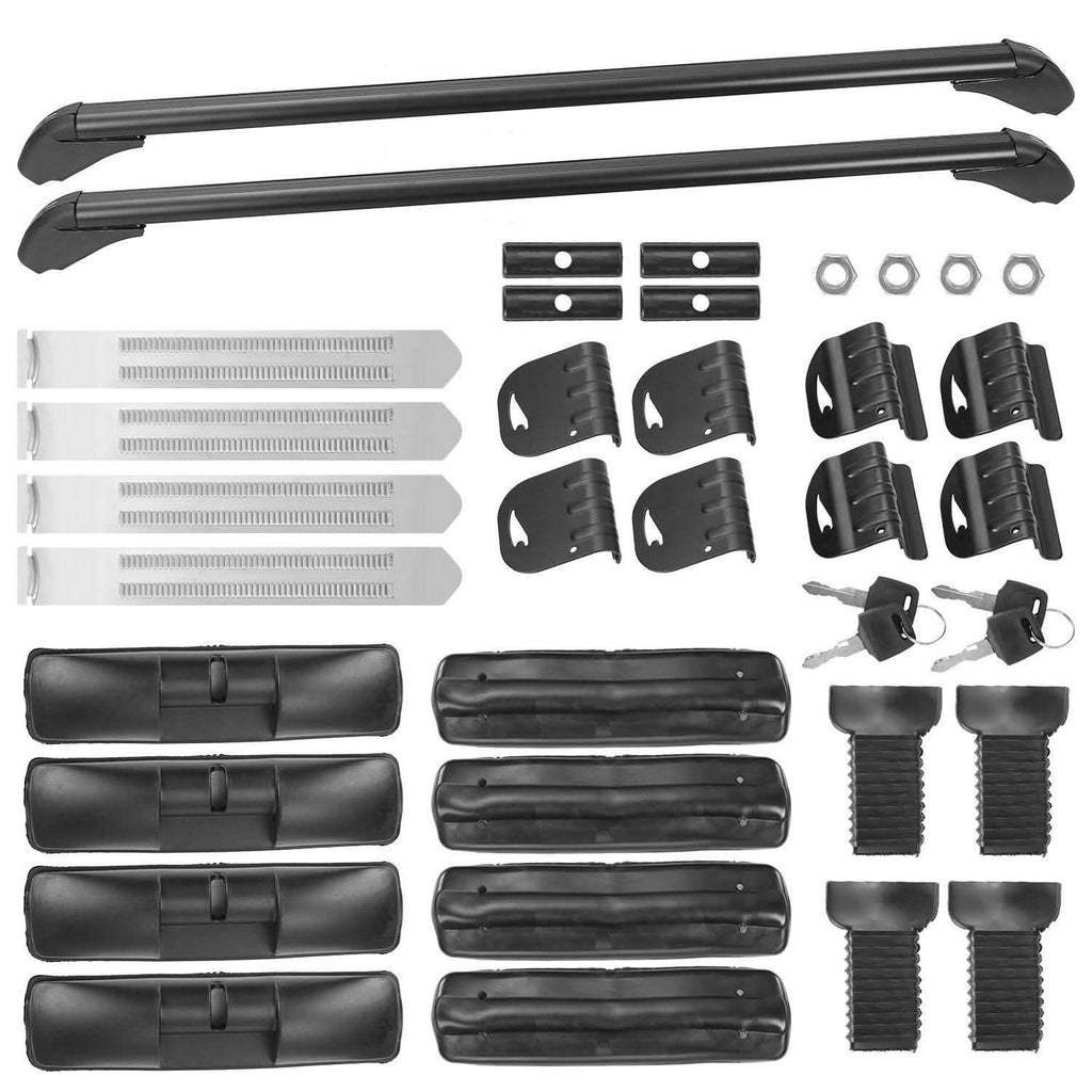 Ensemble de 2 barres de toit universelles de 110 cm/43 pouces pour voiture