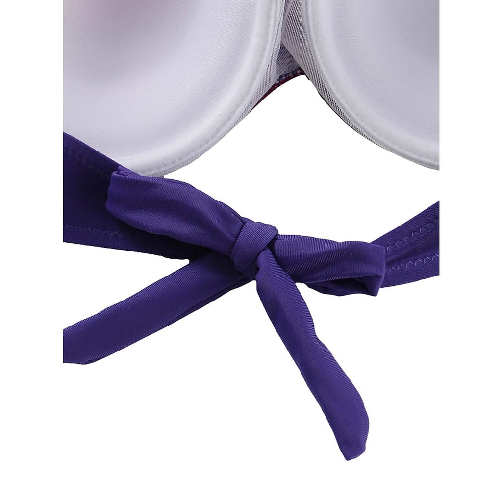 Ensemble 2 pièces : Maillot de bain bikini tie-dye pour femme