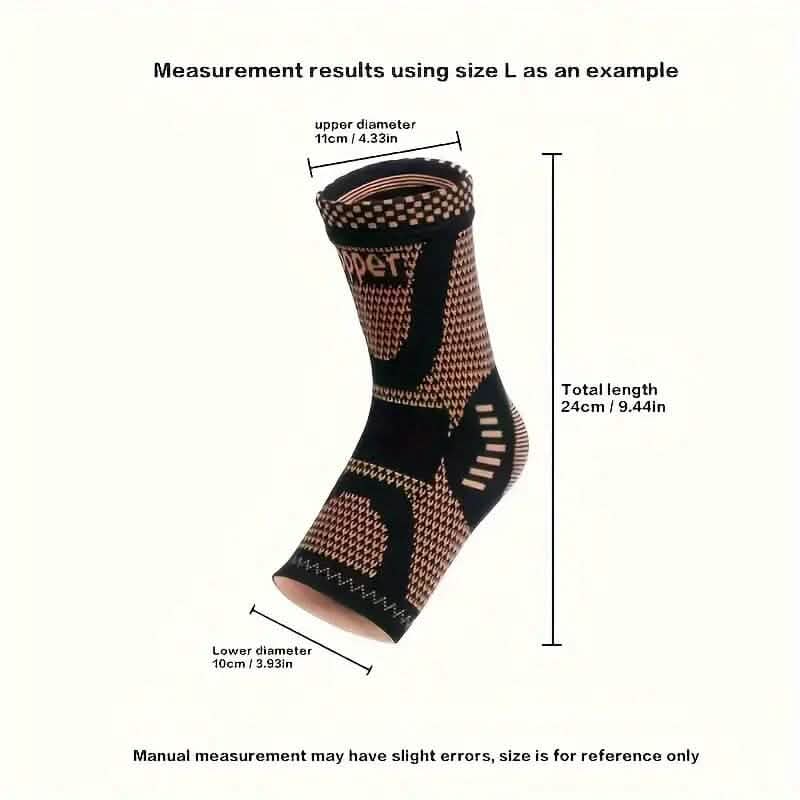 2 pièces : Protecteurs de cheville à compression ajustables en cuivre