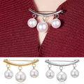 2 pièces : Boucle de broche cravate imitation perle Pendentif imitation