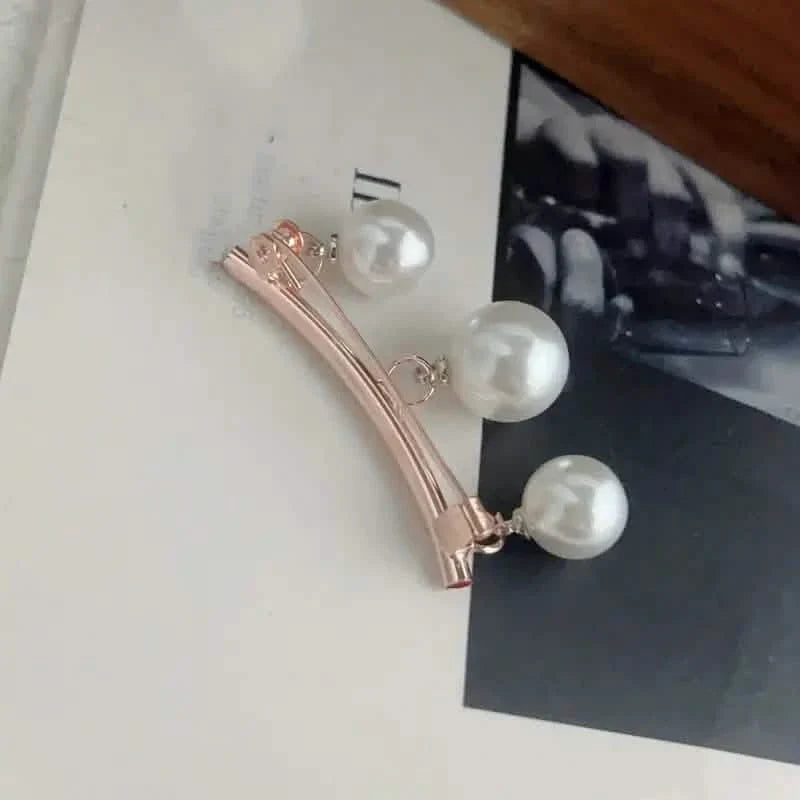 2 pièces : Boucle de broche cravate imitation perle Pendentif imitation