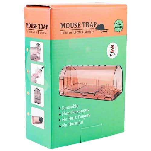 2 Pièces : Piège à Souris Humain Réutilisable