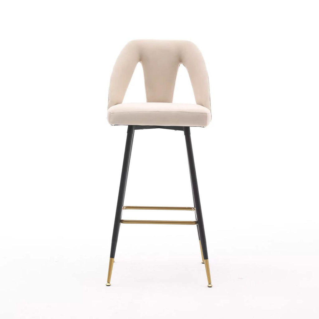 Ensemble 2 pièces : Tabouret de bar contemporain rembourré