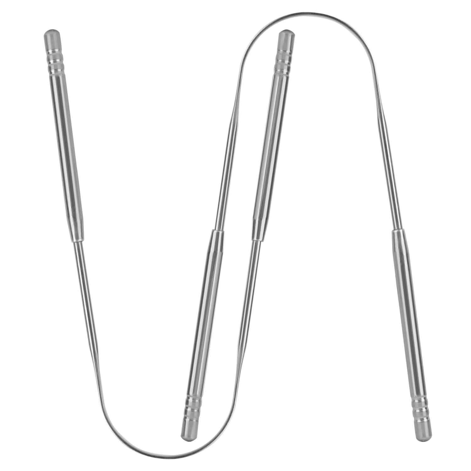 Lot de 2 : Nettoyeurs de langue en acier inoxydable