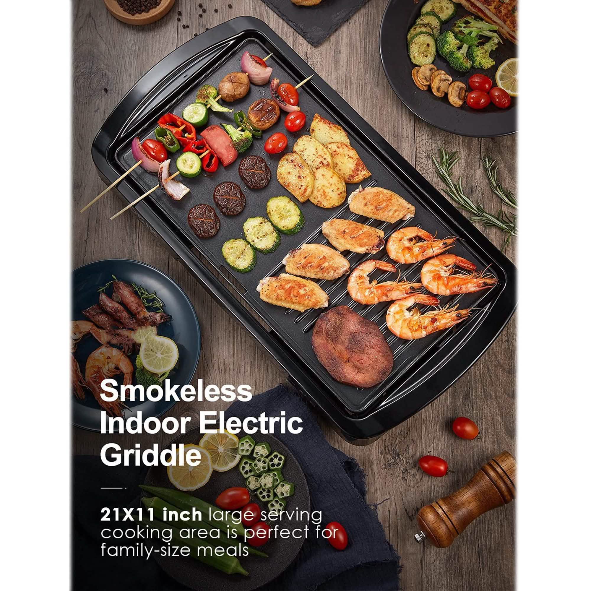Plaque de cuisson électrique antiadhésive de 20 pouces