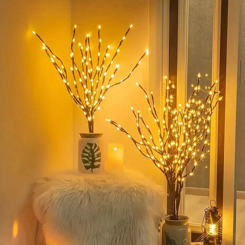 20 lumières LED de décoration d'intérieur en forme de branche