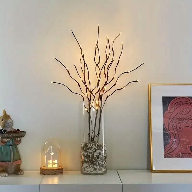 20 lumières LED de décoration d'intérieur en forme de branche