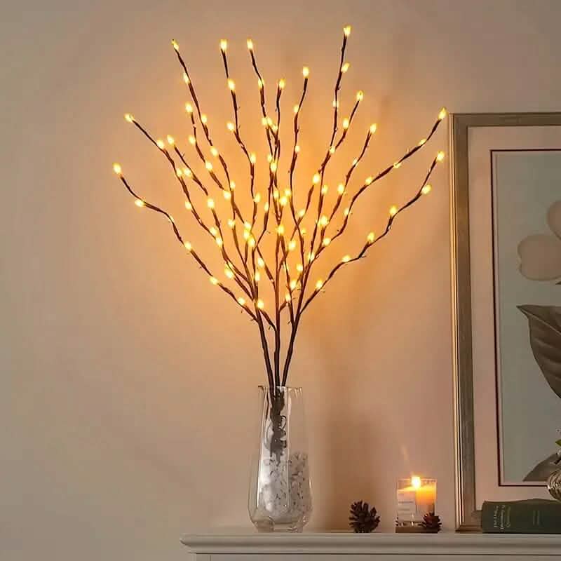 20 lumières LED de décoration d'intérieur en forme de branche