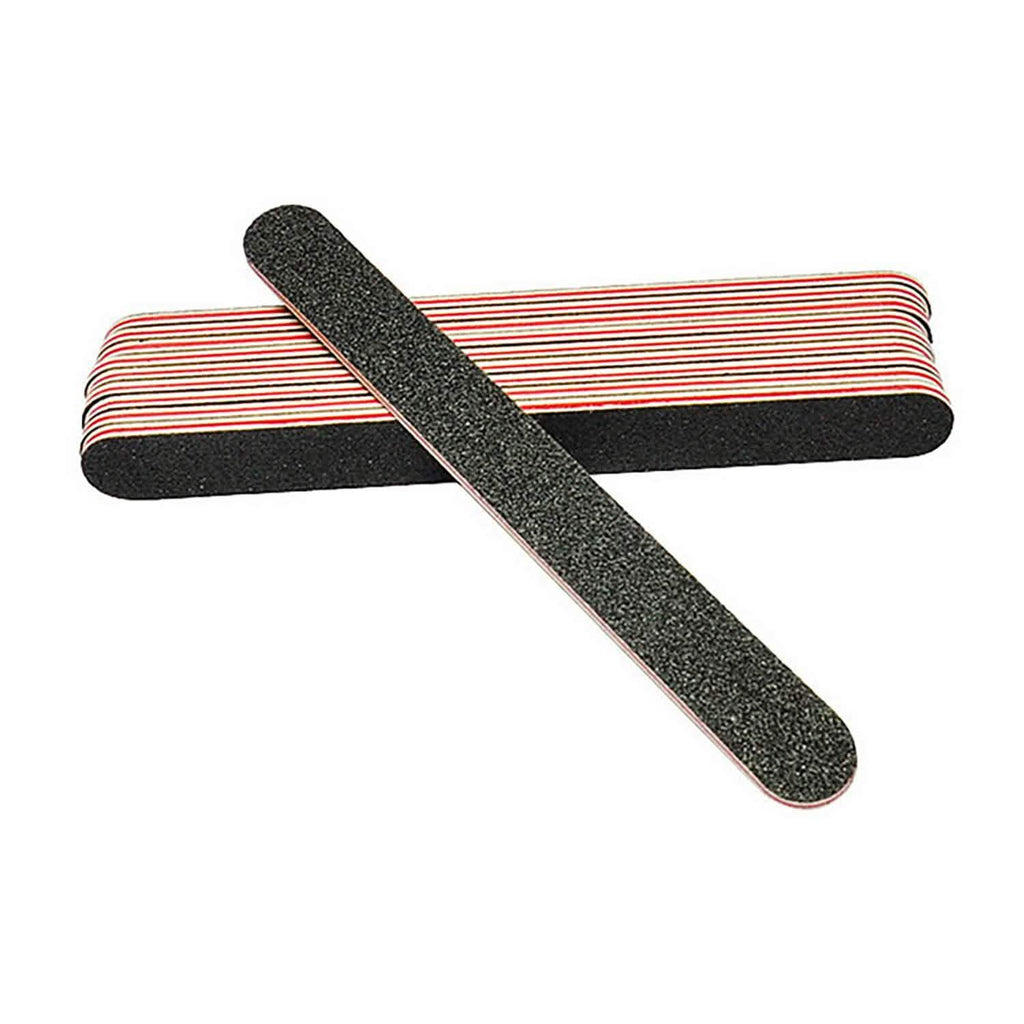 Lot de 20 : Limes à ongles professionnelles double face grain 100/180