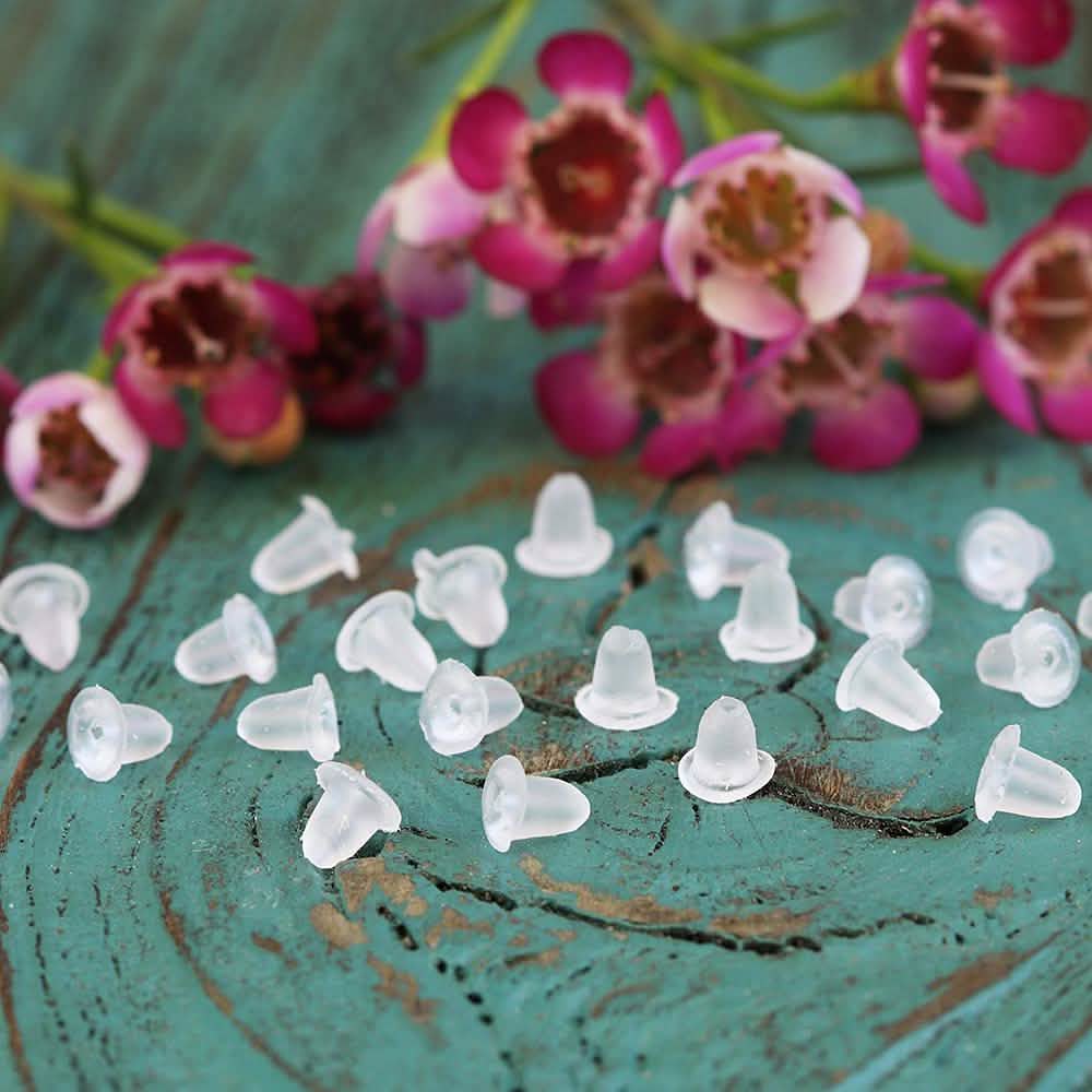 Paquet de 20 : Embouts de boucles d'oreilles en silicone