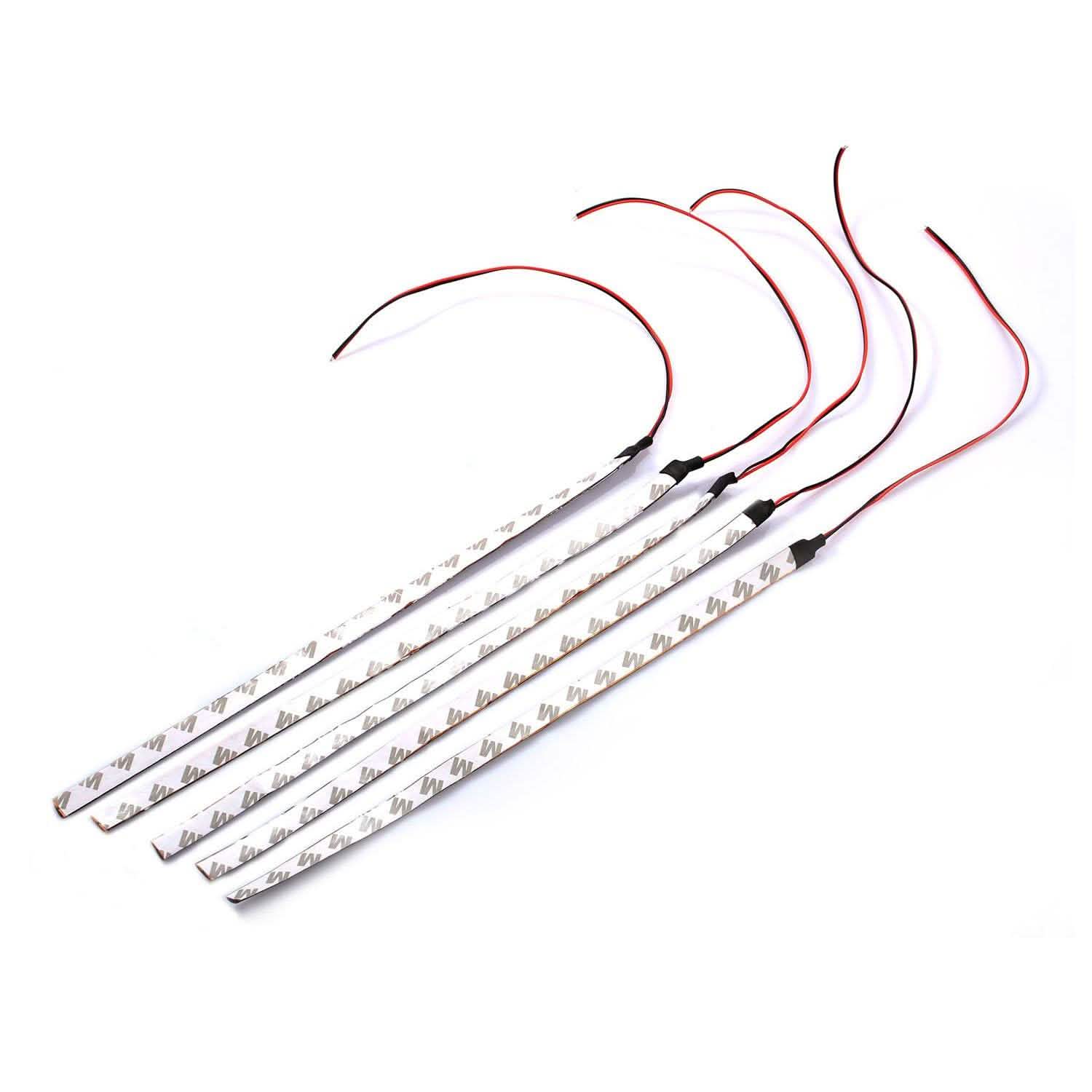 Lot de 20 : Bande lumineuse LED 12 V pour voiture