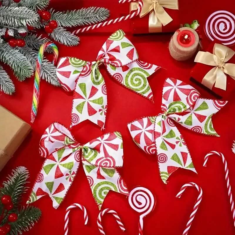20 pièces : Nœuds décoratifs pour sapin de Noël