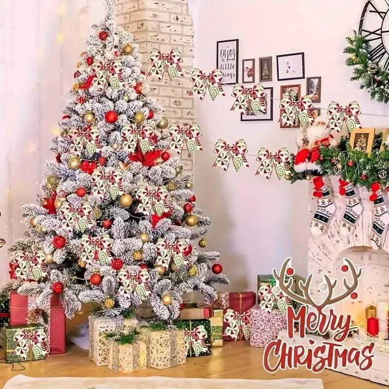 20 pièces : Nœuds décoratifs pour sapin de Noël