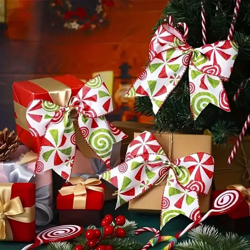 20 pièces : Nœuds décoratifs pour sapin de Noël