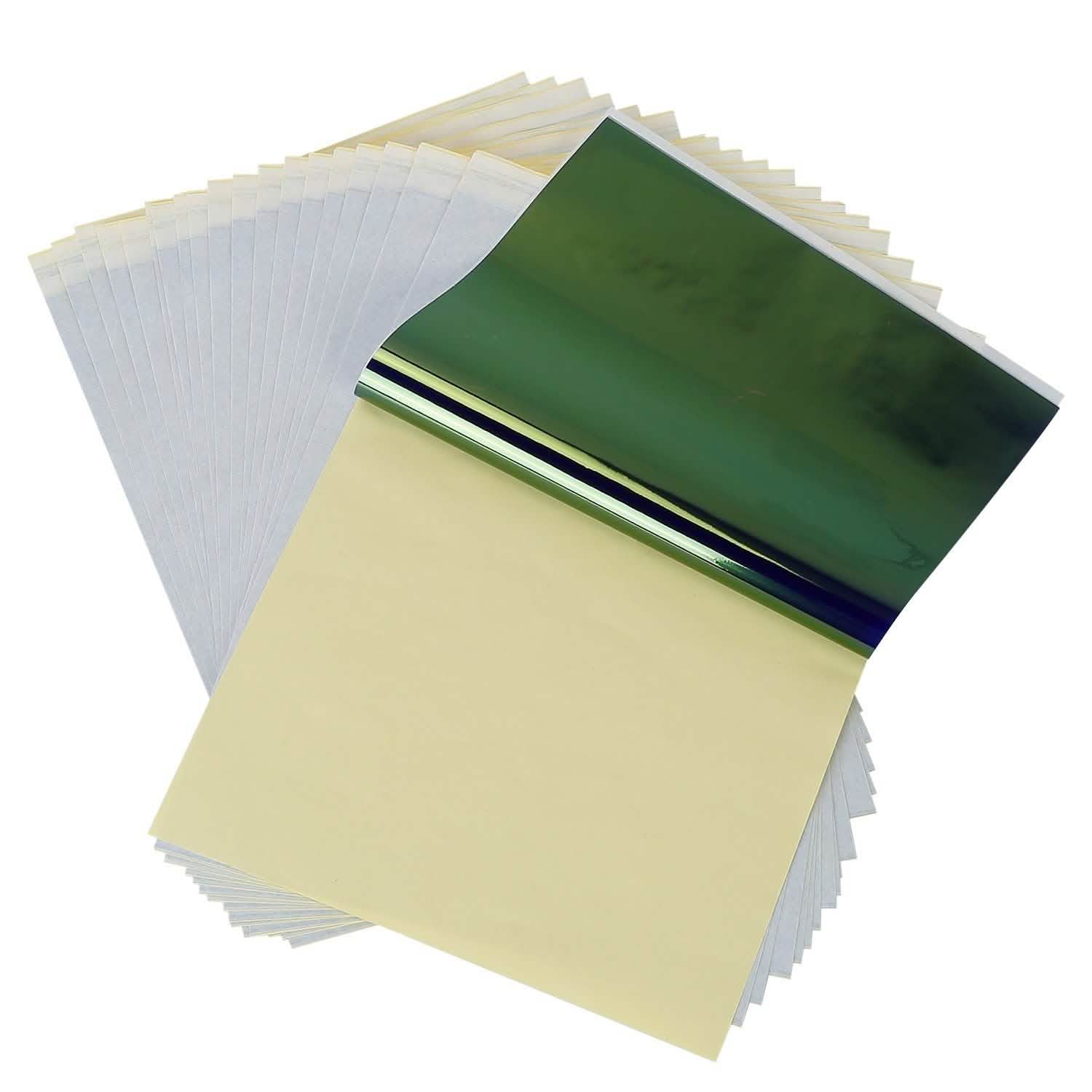 20 pièces : papier de transfert de tatouage 4 couches Kit de tatouage A4