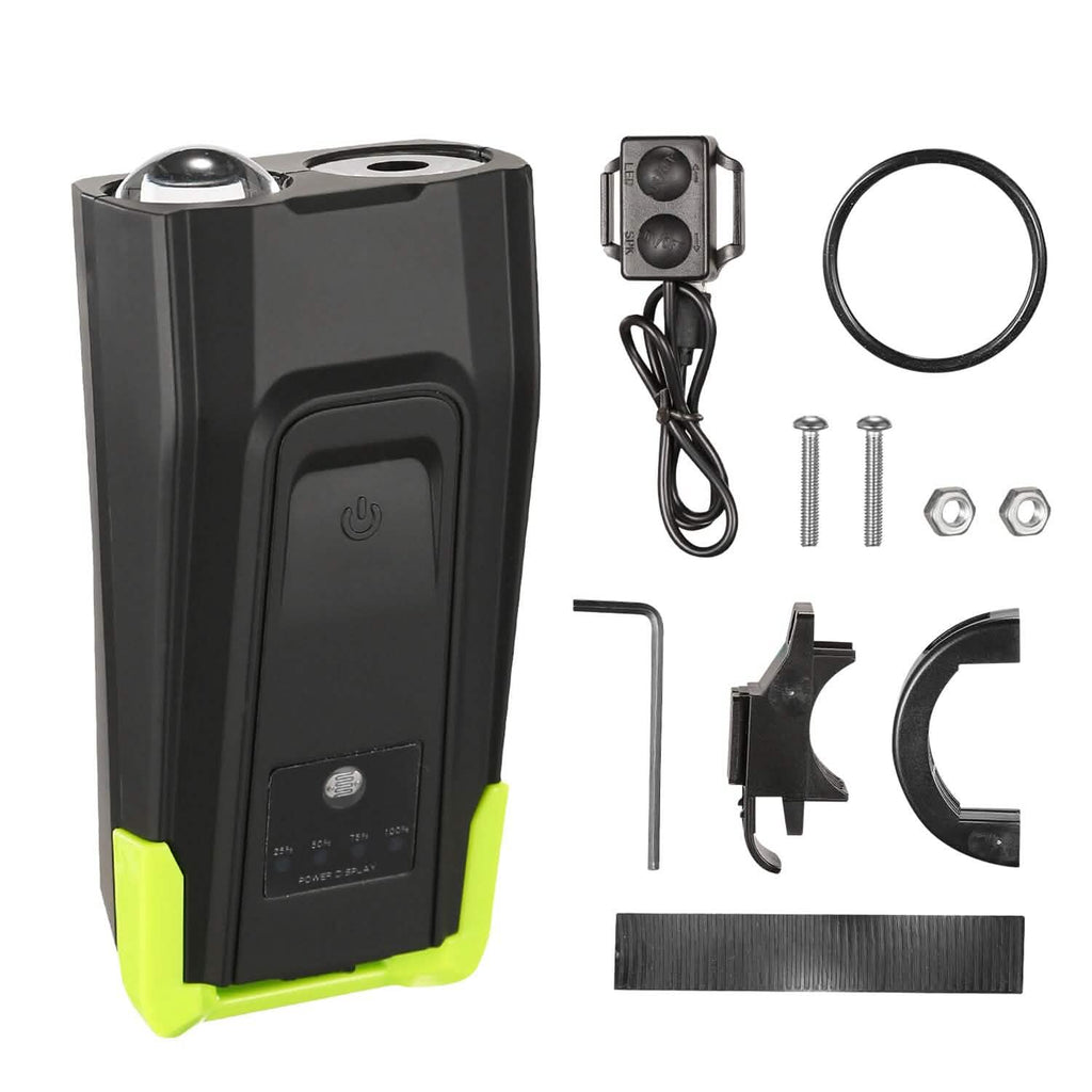 Phare avant de vélo 20000LM avec avertisseur sonore 120 dB