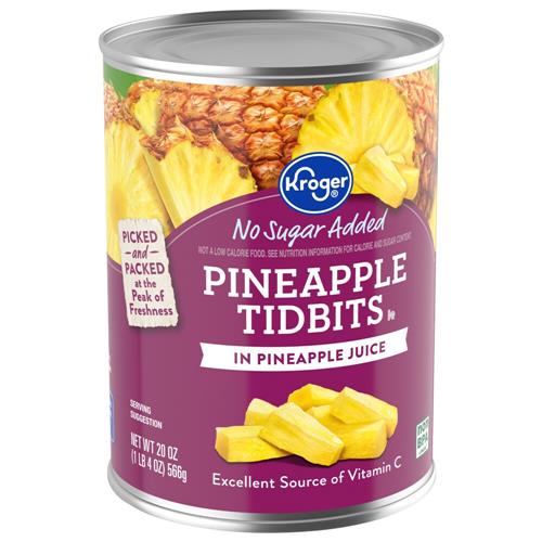 Kroger Ananas en morceaux dans du jus d'ananas 567 g