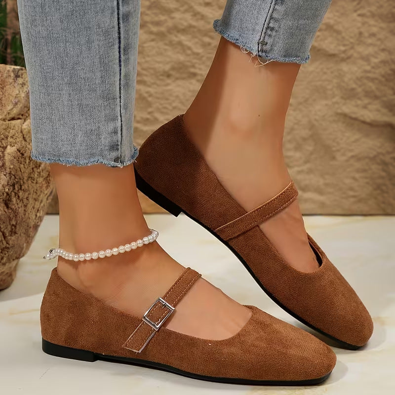 Escarpins plats vintage Mary Jane pour femmes