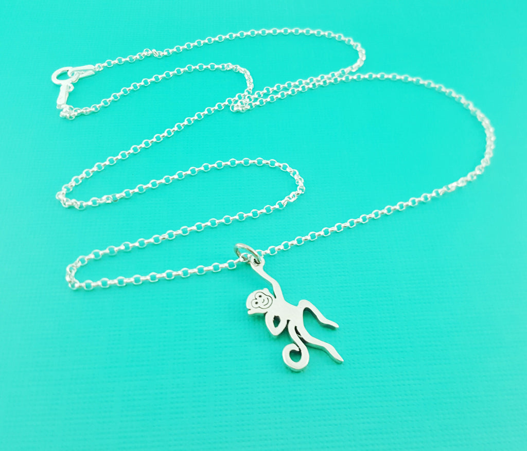 Collier Singe en Argent Sterling