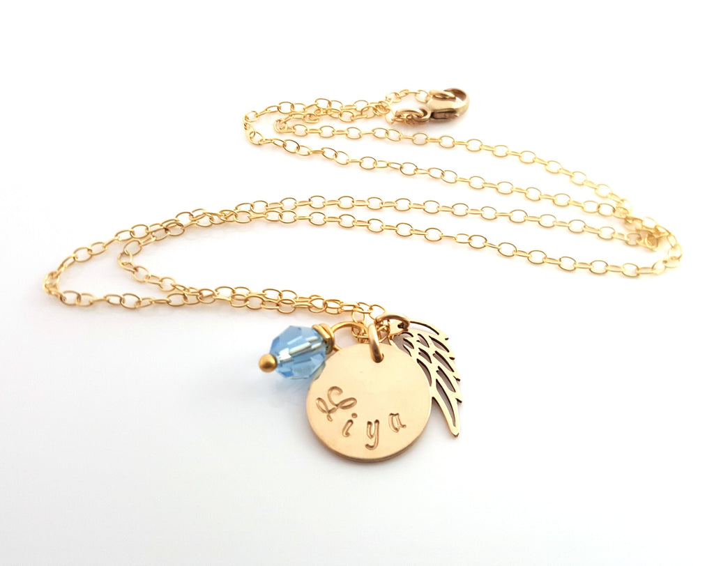 Collier Aile d'Ange Prénom Personnalisé