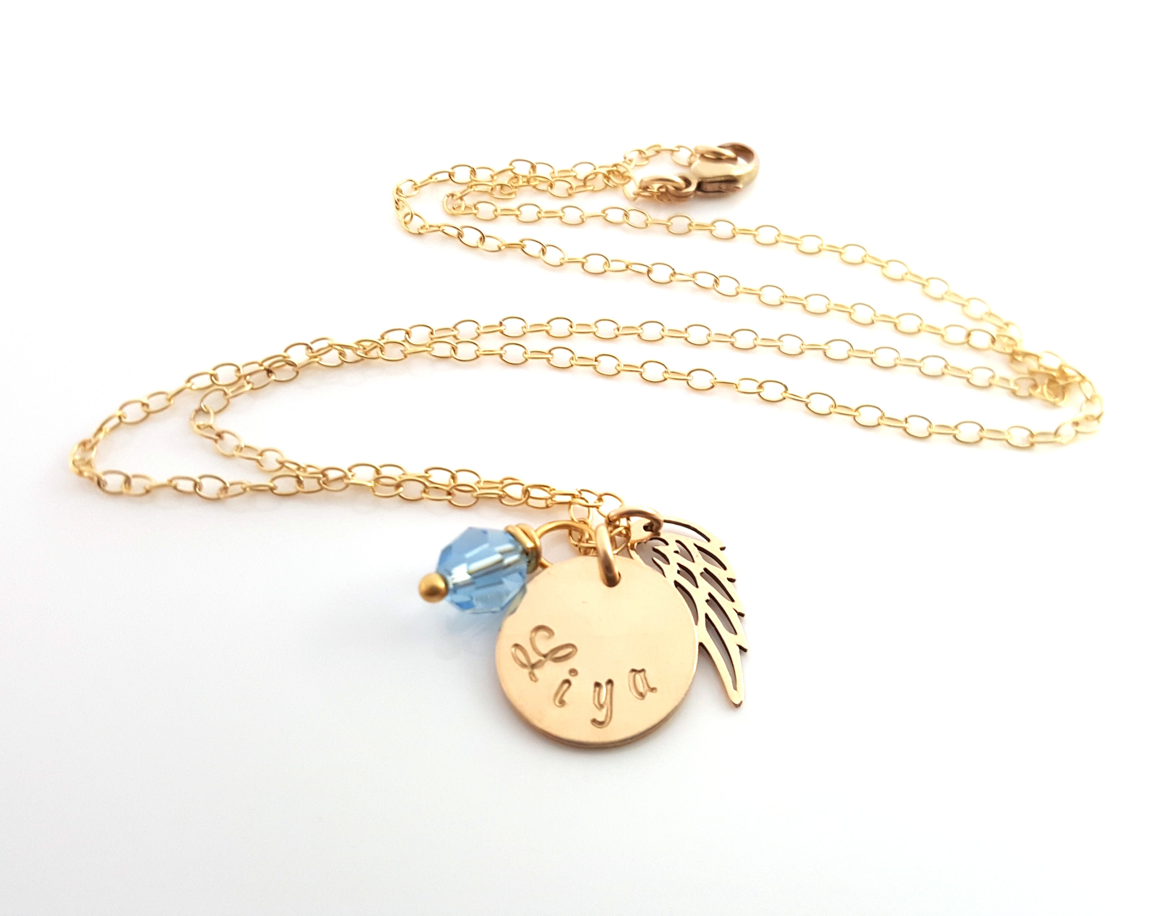 Collier Aile d'Ange Prénom Personnalisé