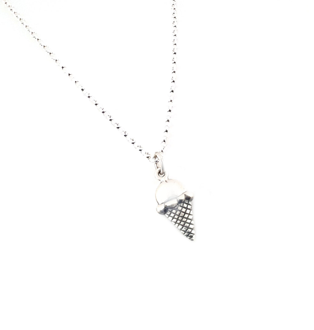 Sterling Silver Ice Cream Necklace