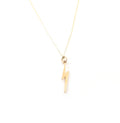 Gold Lightening Bolt Charm 14k Gold Filled Necklace Simple Jewelry - Dainty Gold Necklace - Simple Necklace