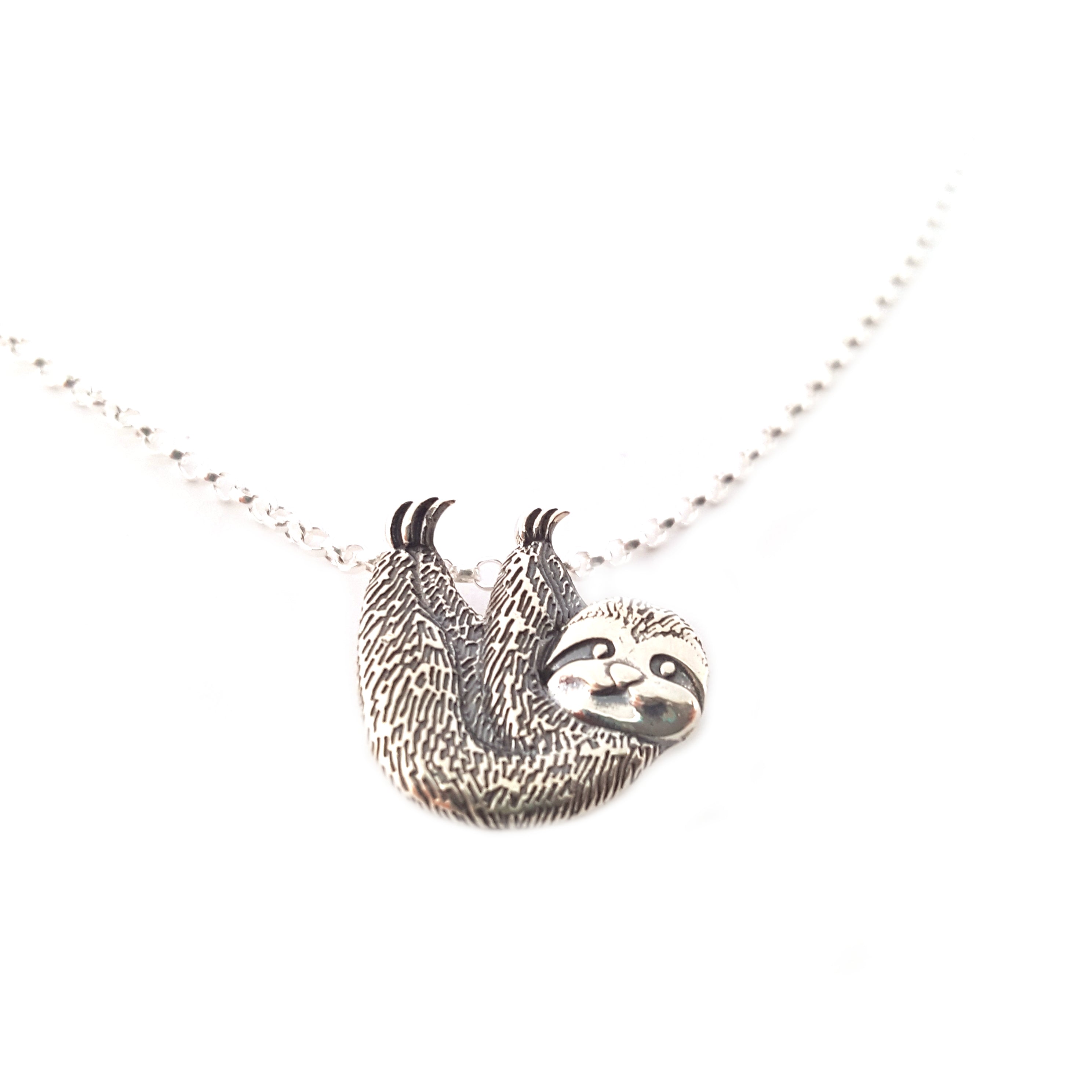 Collier Charme Paresseux - Argent Sterling - Collier Animal - Cadeau pour Elle