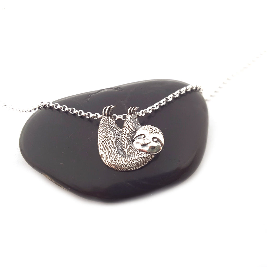 Collier Charme Paresseux - Argent Sterling - Collier Animal - Cadeau pour Elle