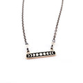 Breloque Céleste Phase Lunaire - Collier en Argent Sterling Oxydé - Cadeau pour Elle