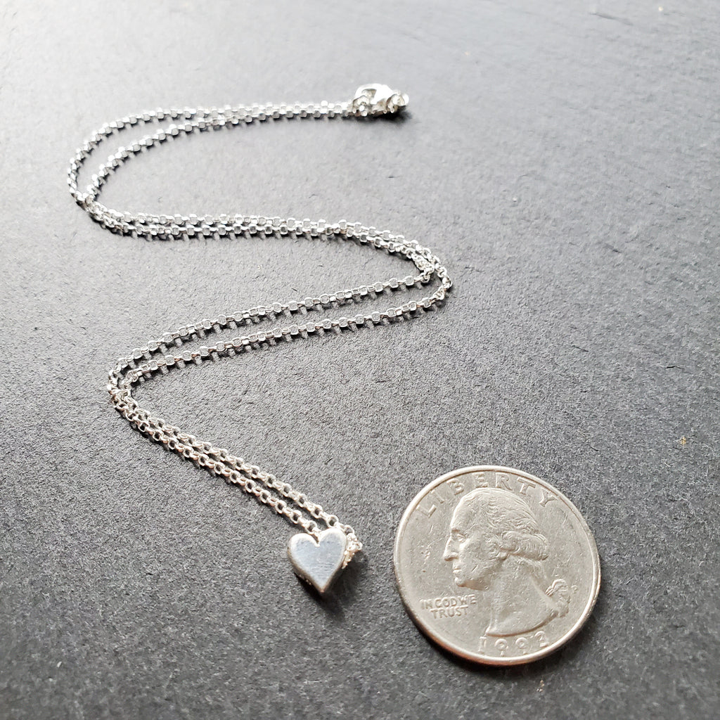 Collier Pendentif Cœur Coulissant - Bijoux en Argent Sterling