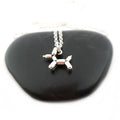 Balloon Dog Charm - Sterling Silver Necklace - Gift for Her