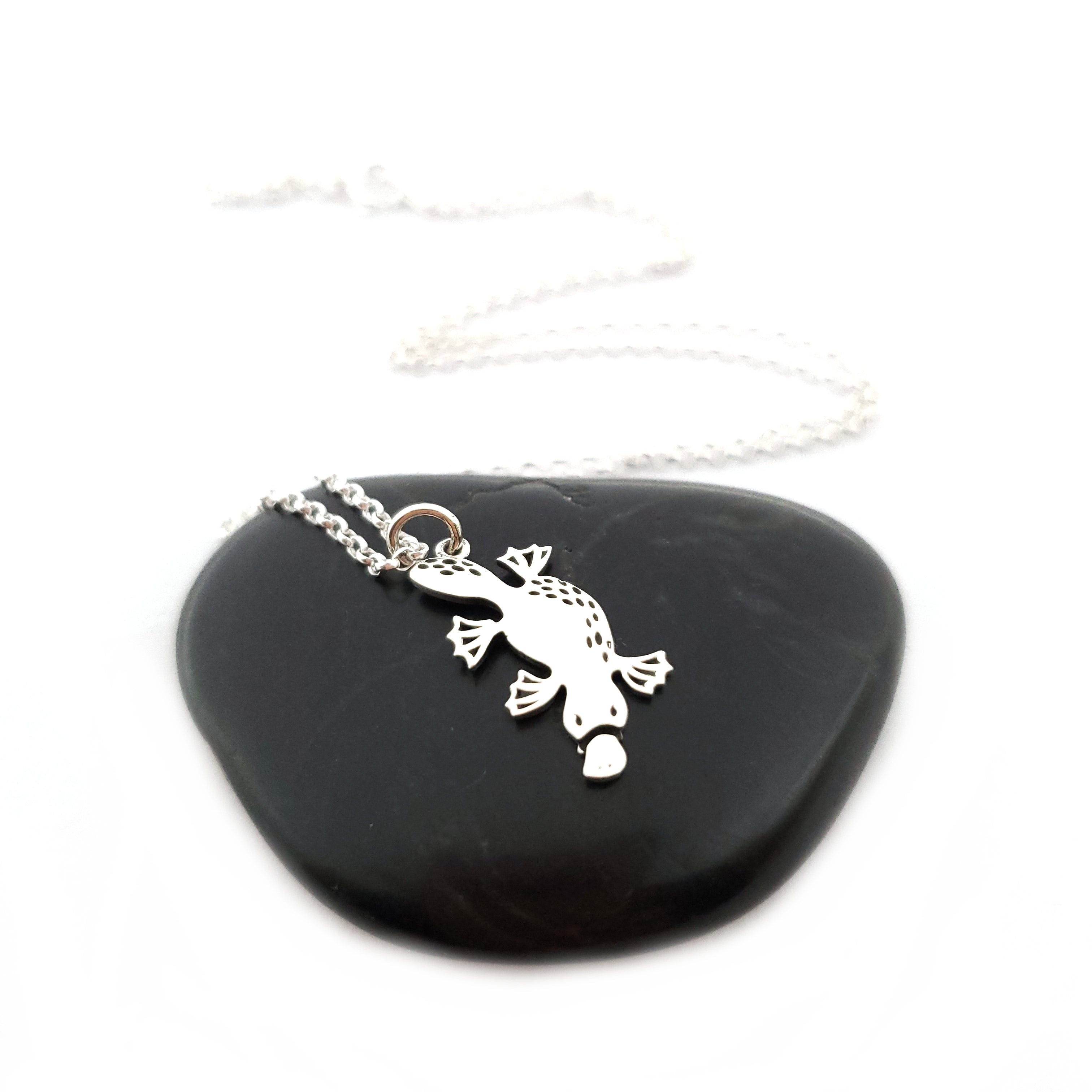 Platypus Charm - Sterling Silver Necklace - Gift for Her