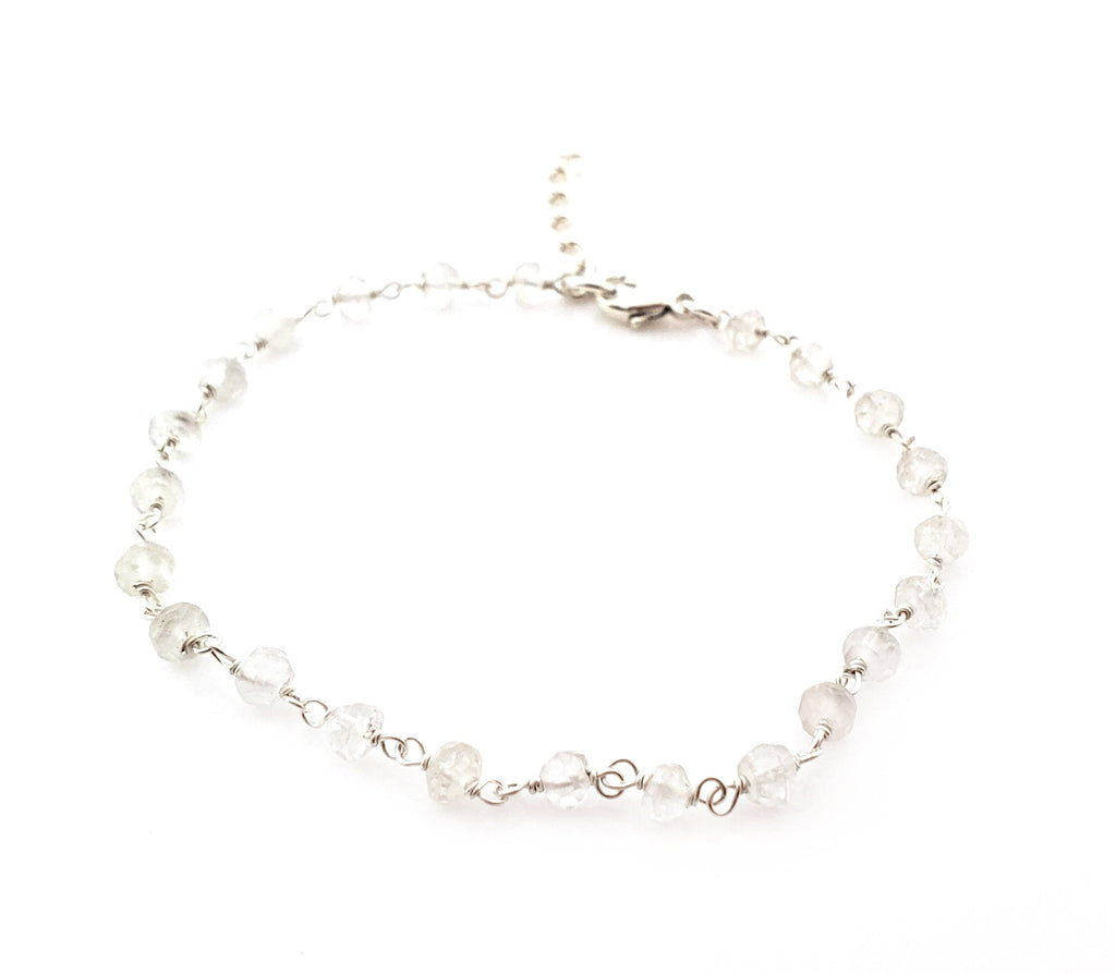 Bracelet en quartz serti de fil